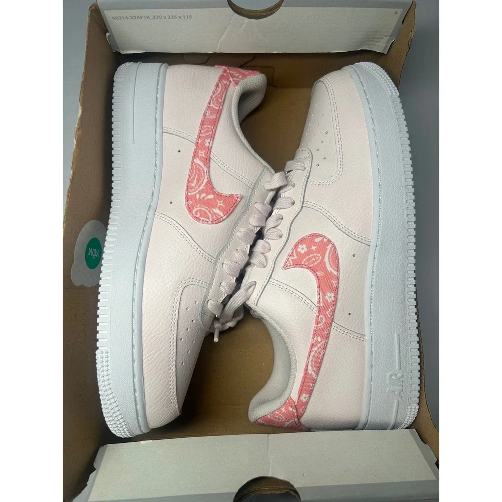 Nike Air Force 1 07 Paisley Pearl‎ Pink Coral Chalk Mens 10/WMNS 11.5 FD1448-664